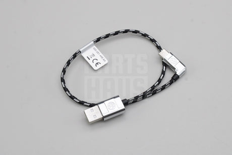 VW Volkswagen USB-A to USB-C braided media in cable (30cm) 000051446AJ