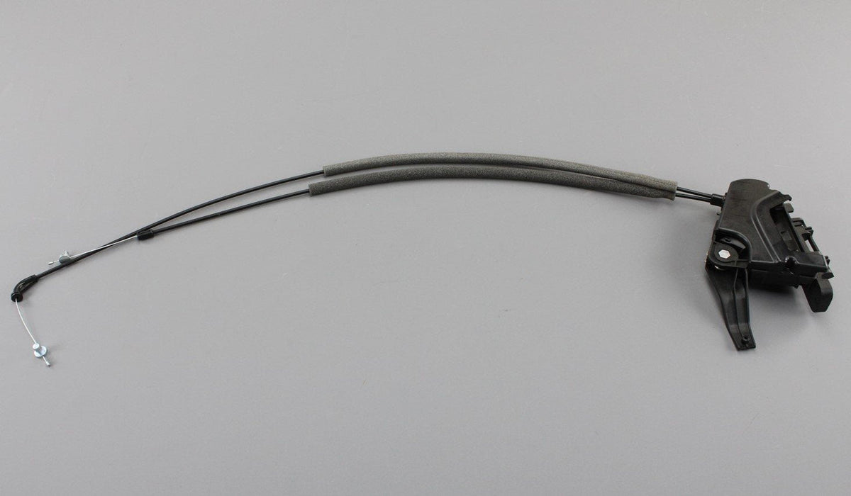VW T6 T6.1 rear tip seat backrest release cable (left) 7E0883385A, view 1