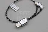 VW Volkswagen USB-C to USB-C braided media in cable (30cm) 000051446BG