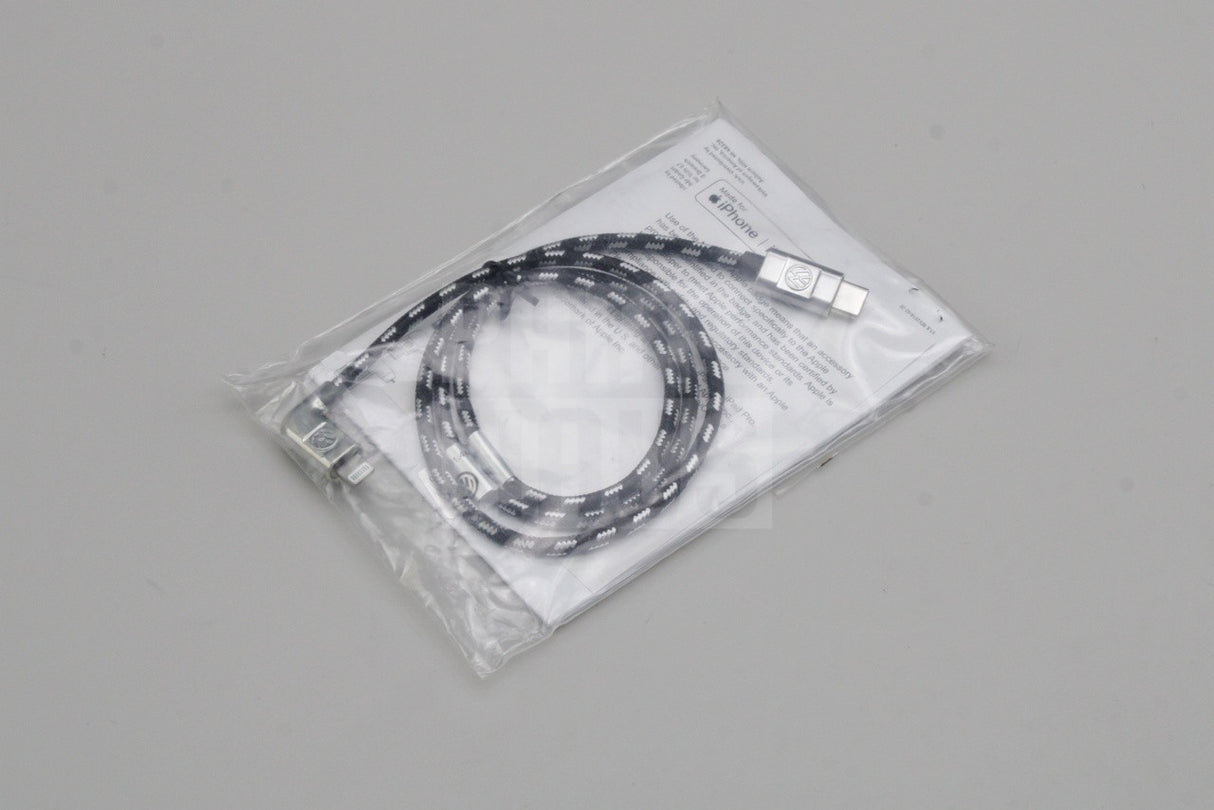 VW Volkswagen USB-C to Apple Lightning iPhone cable 30cm 000051446BK