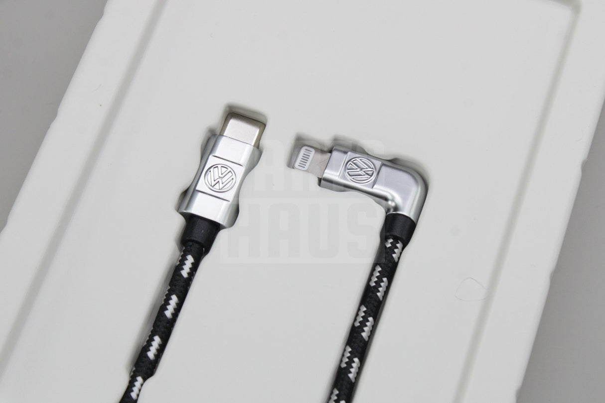 VW Volkswagen USB-C to Apple Lightning iPhone cable 70cm 000051446BB