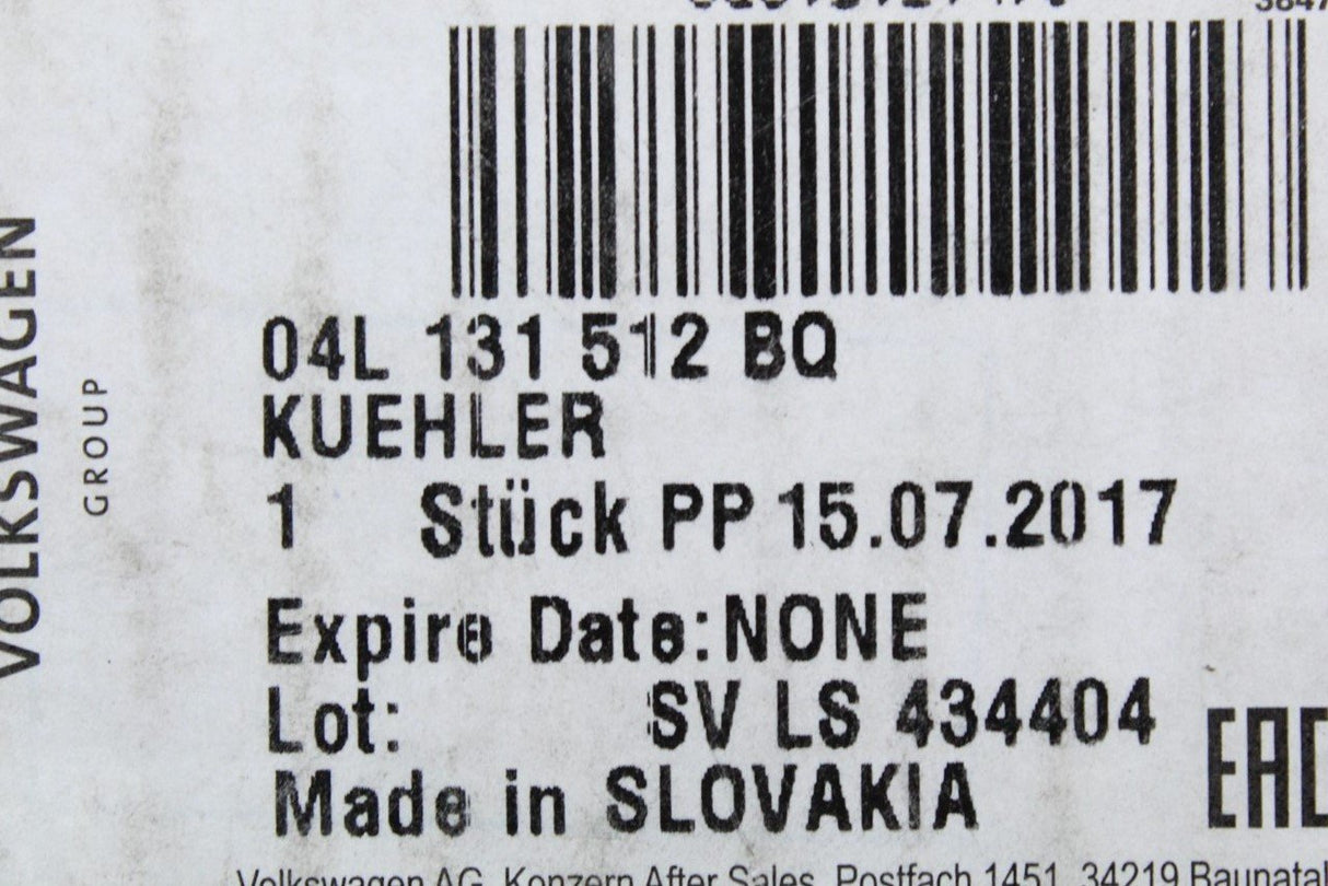 VW Audi Skoda SEAT 1.6 2.0 TDI EGR valve and cooler 04L131512BQ
