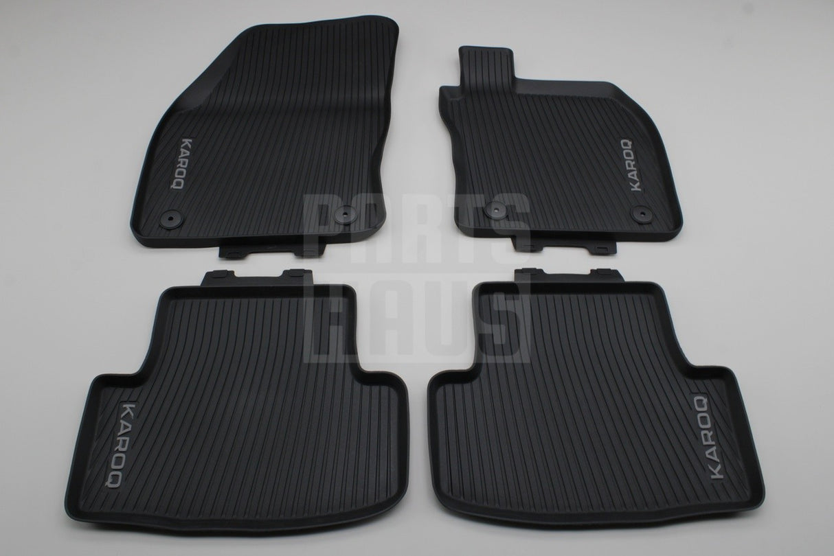 Skoda Karoq 18-on RHD all weather floor mats set 57C061502A / 57A061512A