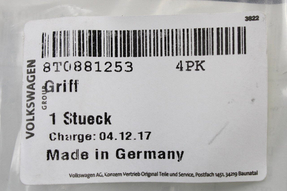 Audi A3 RS3 A4 A6 RS6 front seat height adjust handle left 8T0881253 4PK