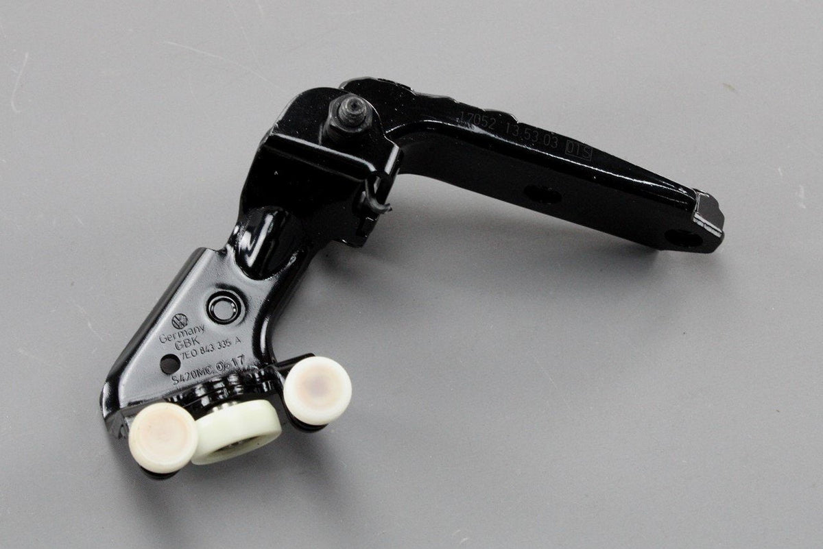 VW Transporter T5.1 T6 T6.1 sliding door hinge roller (left) 7E0843335A, view 1