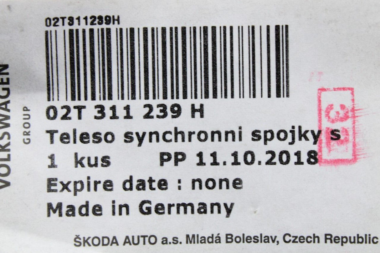 VW Polo AW Skoda SEAT synchro hub w/ locking collar (MQ200) 02T311239H