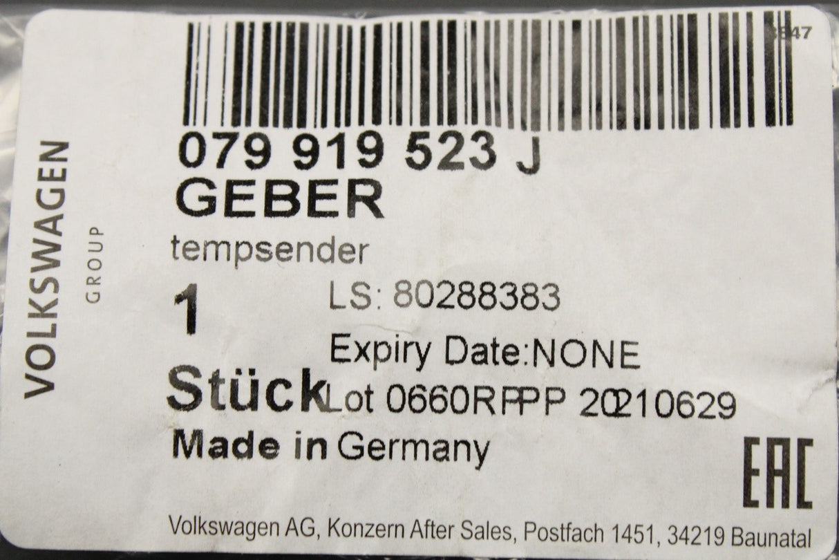 VW Golf Audi Skoda SEAT coolant temperature sensor (2.0 TFSI) 79919523J