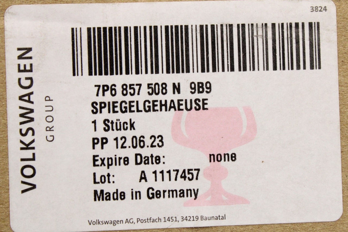 VW Touareg 7P 2011-14 wing mirror housing (right) 7P6857508N 9B9