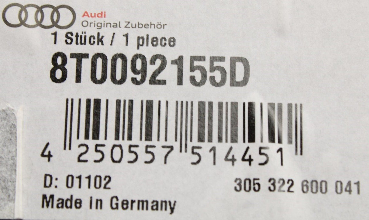 Audi A4 S4 A5 S5 2008-2017 removable tow bar 8T0092155D