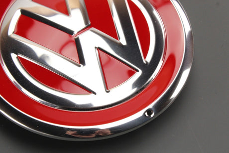 VW Up! 2017-on alloy wheel centre cap x1 (red) 1S0601149D GQF