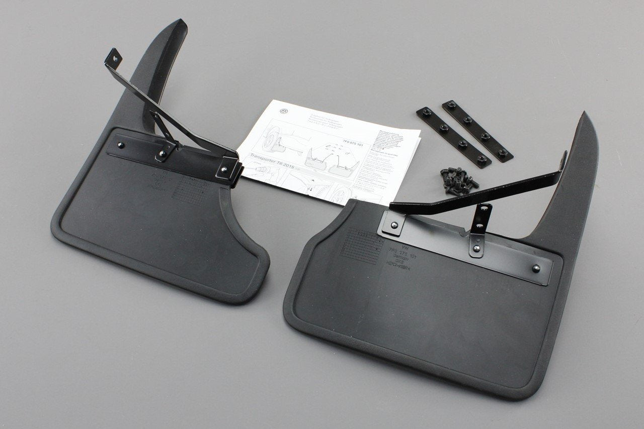 VW Transporter T6 T6.1 Rear mud flaps for tailgate models 7F0075101, view 1