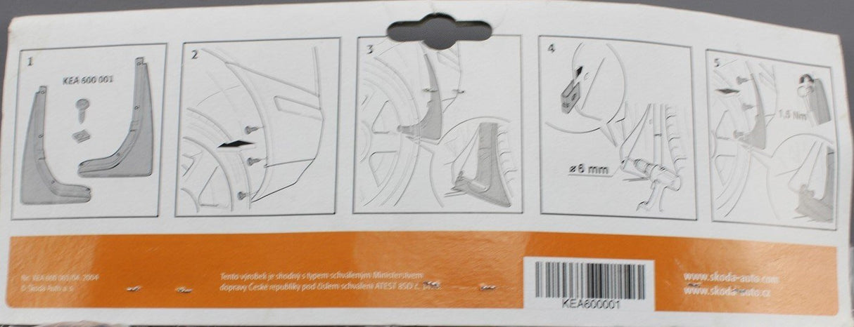 Skoda Octavia 1Z 2004-2013 mud flaps set (rear) KEA600001