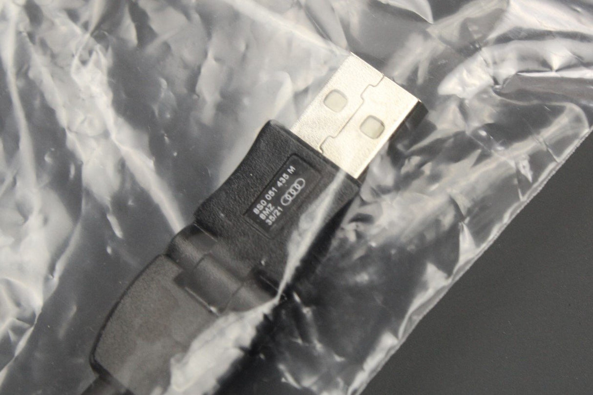 Audi USB-A to Apple Lightning connector cable lead (angled) 8S0051435M