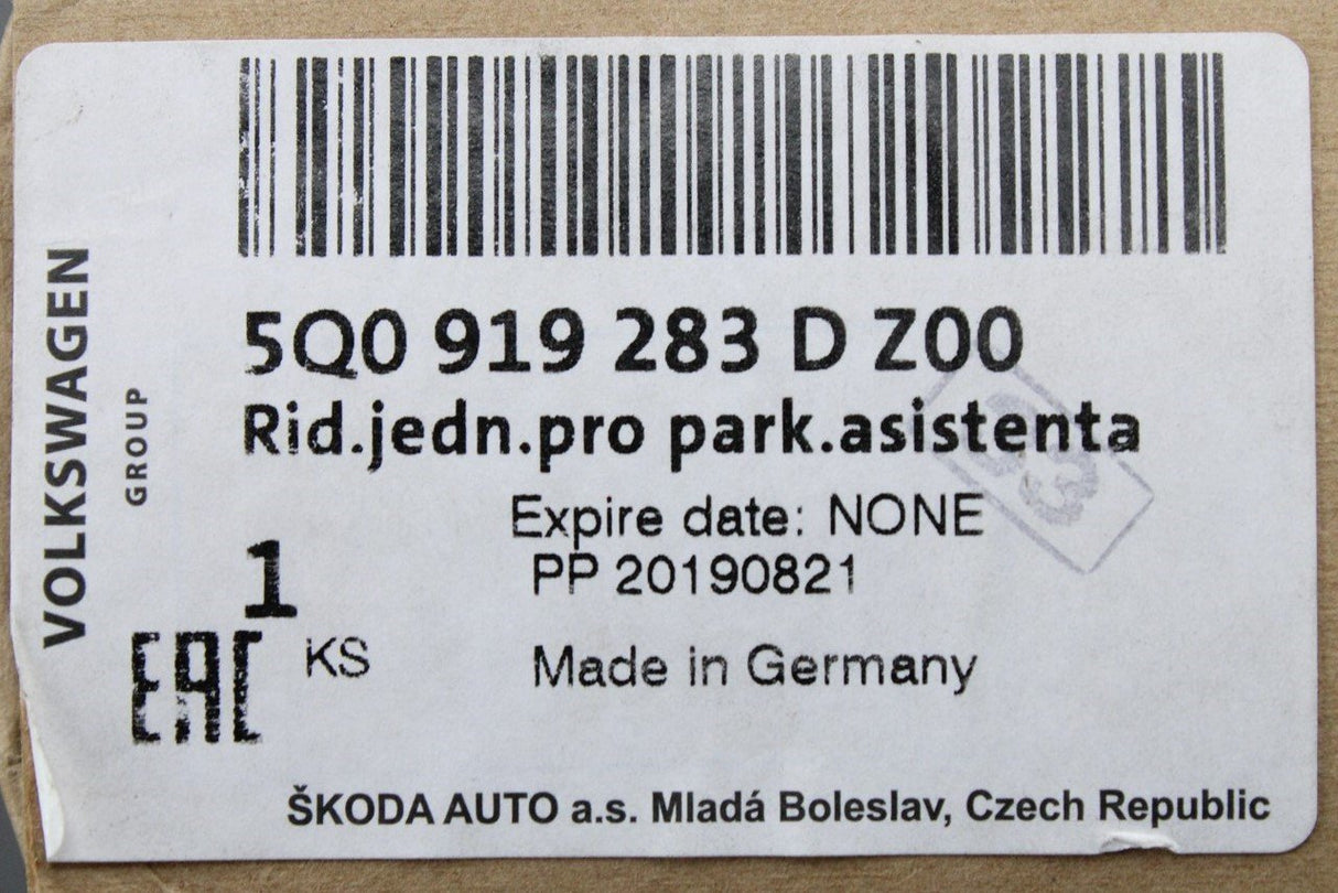Skoda Fabia Octavia SEAT Ibiza Parking sensor control unit 5Q0919283DZ00