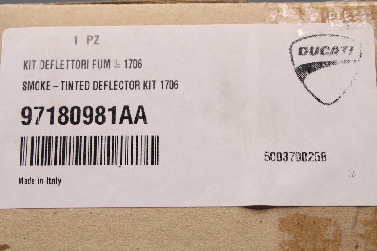 Ducati Multistrada V4 2021-2022 smoked side wind deflectors 97180981AA