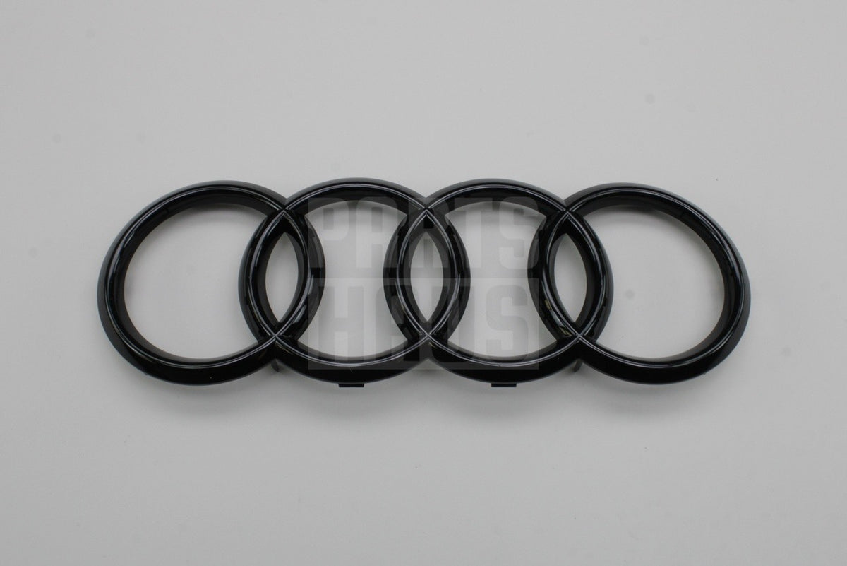Audi Q8 RSQ8 A8 S8 front grille badge emblem gloss black 4N0853605 T94, view 1