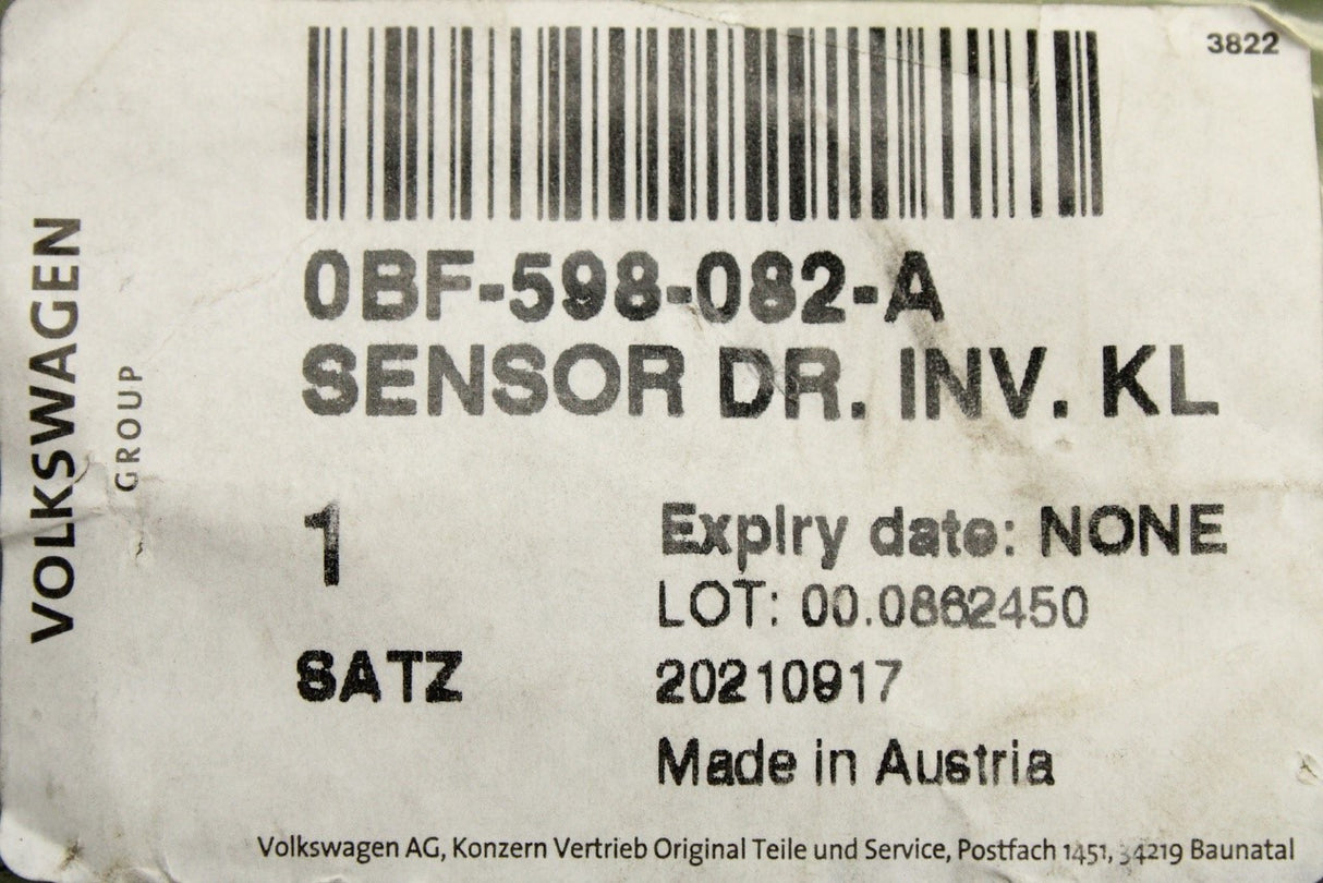 Audi A4 S4 RS4 A5 RS5 A6 RS6 Q5 Q7 rear diff oil temp sensor 0BF598082A