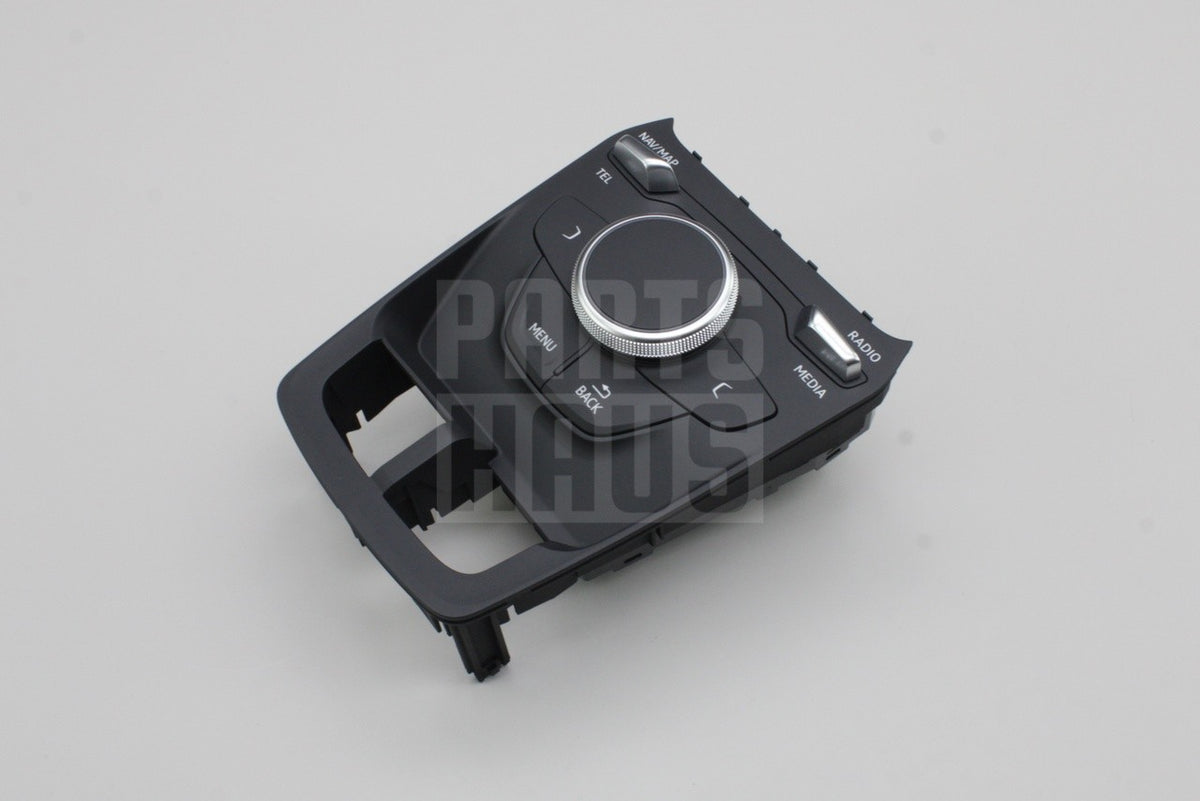 Audi Q2 SQ2 2017-on infotainment main control toggle switch 81C919614A, view 1