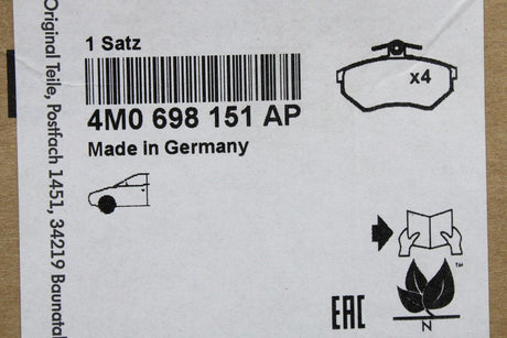 Audi A8 Q5 Q7 VW Touareg front brake pads (350mm) 4M0698151AP