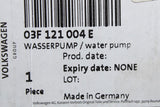 VW Audi Skoda SEAT 1.2 TSI coolant water pump 03F121004E