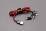 Jaguar accessory 3-in-1 woven USB cable JHPH429RDA
