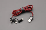 Jaguar accessory 3-in-1 woven USB cable JHPH429RDA