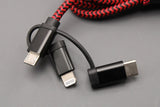 Jaguar accessory 3-in-1 woven USB cable JHPH429RDA