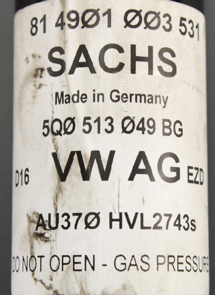 Audi A3 2013-on sports gas shock absorber (rear) 5Q0513049BG