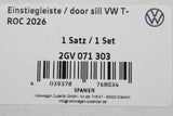 VW T-Roc 2026-on aluminium door sill protectors (front) 2GV071303
