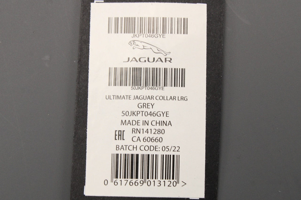 Jaguar accessory grey ultimate pet collar (large) JKPT046GYE