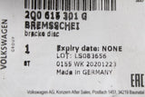 VW Polo AW Audi A1 Skoda SEAT brake discs pair 256x22 (front) 2Q0615301G