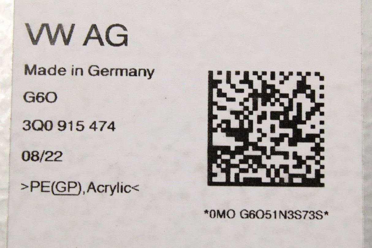 VW Golf MK8 Audi A3 Skoda SEAT high voltage battery insulation 3Q0915474