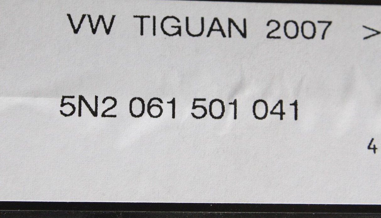 VW Tiguan 2008-15 front rubber all-weather floor mats RHD 5N2061501 041