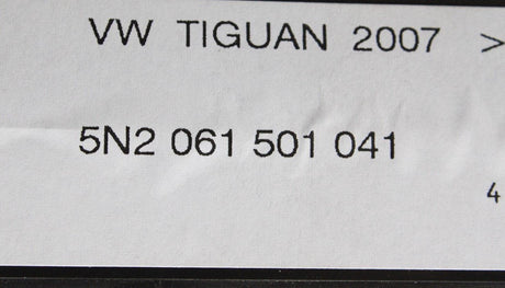 VW Tiguan 2008-15 front rubber all-weather floor mats RHD 5N2061501 041
