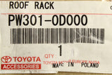 Toyota Yaris 2020-on accessory roof bars PW301-0D000