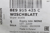 Audi A3 S3 RS3 8P A4 S4 RS4 B7 rear wiper blade 343mm 8E9955425C