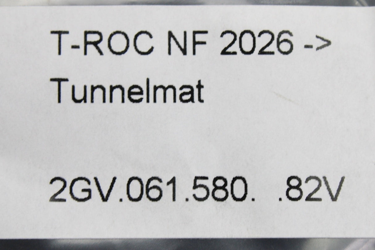 VW T-Roc 2026-on all weather floor mat (rear centre) 2GV061580 82V