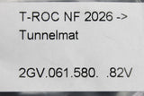 VW T-Roc 2026-on all weather floor mat (rear centre) 2GV061580 82V