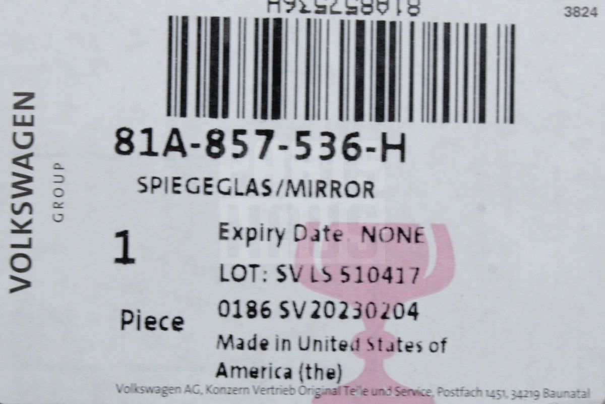 Audi Q2 2017-on Q3 RSQ3 2019-2026 wing mirror glass (right) 81A857536H