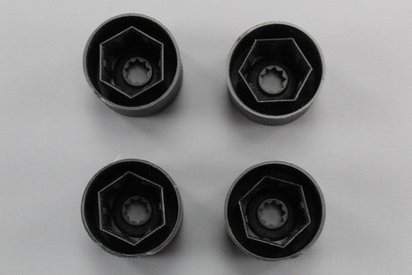 VW Golf Caddy CC Passat Polo wheel nut cover caps x4 1K0601173 9B9