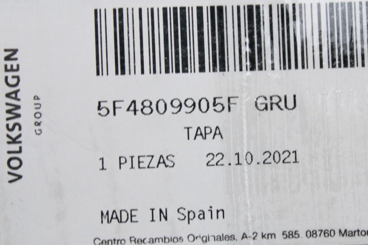 SEAT Leon 5F 2013-20 fuel filler flap (5 door only) 5F4809905F GRU