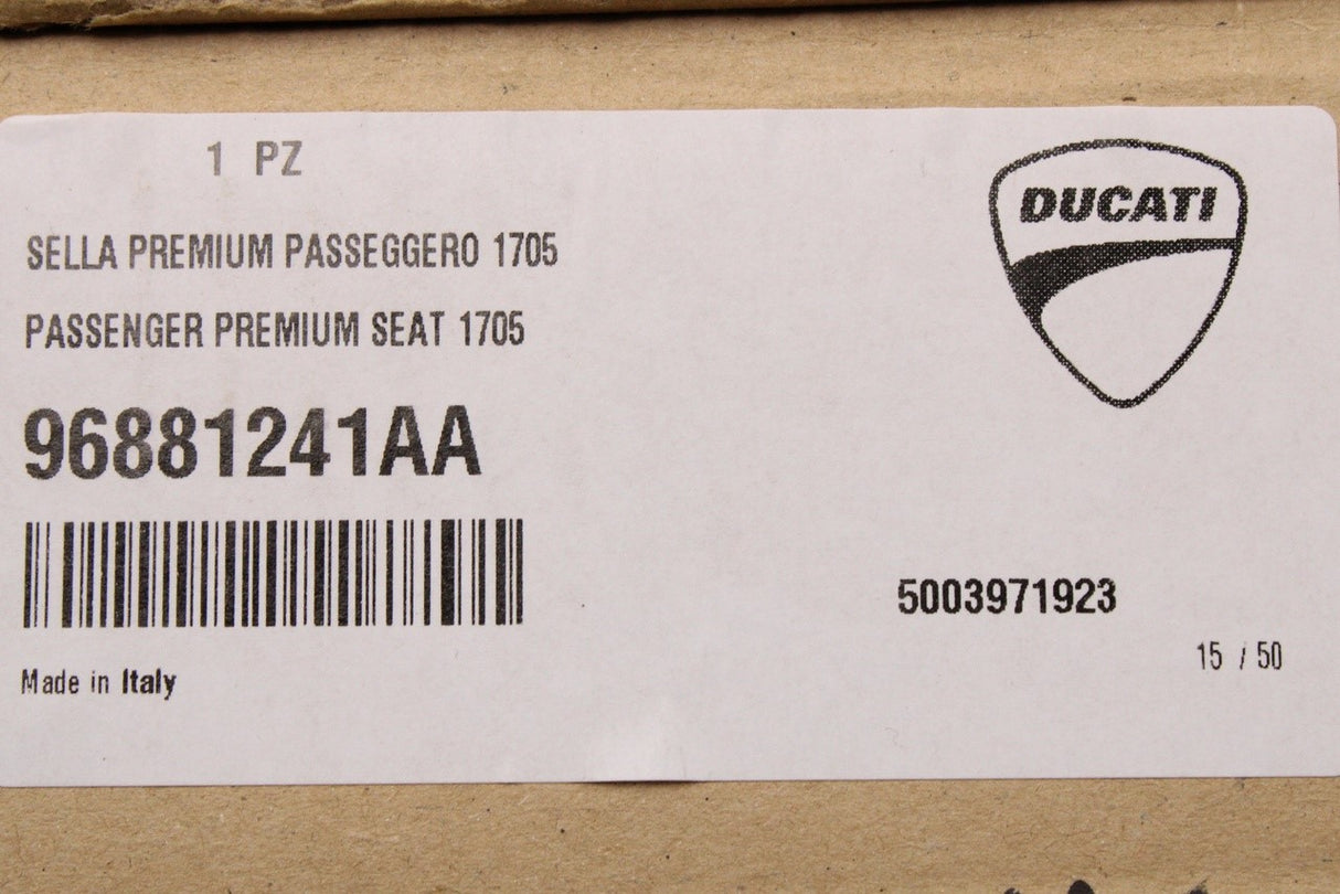 Ducati Diavel V4 premium pillion passenger rear seat 96881241AA