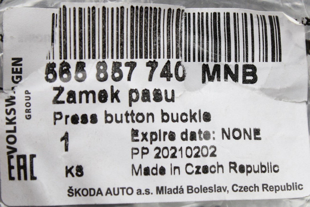 Skoda Kodiaq SEAT Tarraco seat belt latch (rear centre) 565857740 MNB