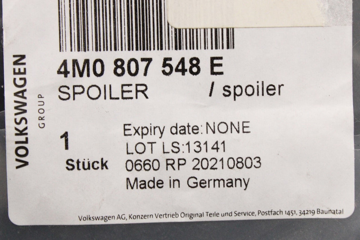Audi Q7 SQ7 2016-on front lower wheel arch spoiler (right) 4M0807548E
