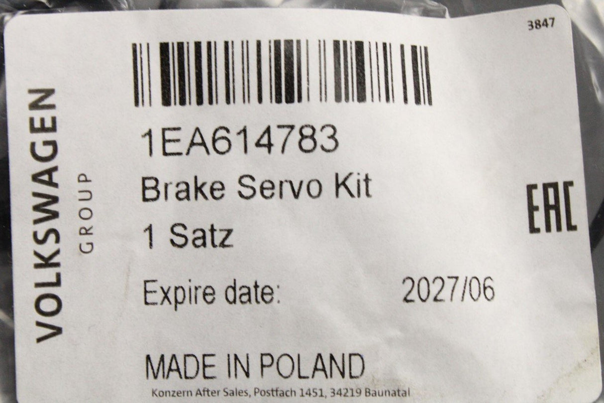 VW ID.3 ID.5 Audi Q4 e-Tron Skoda SEAT brake servo repair kit 1EA614783