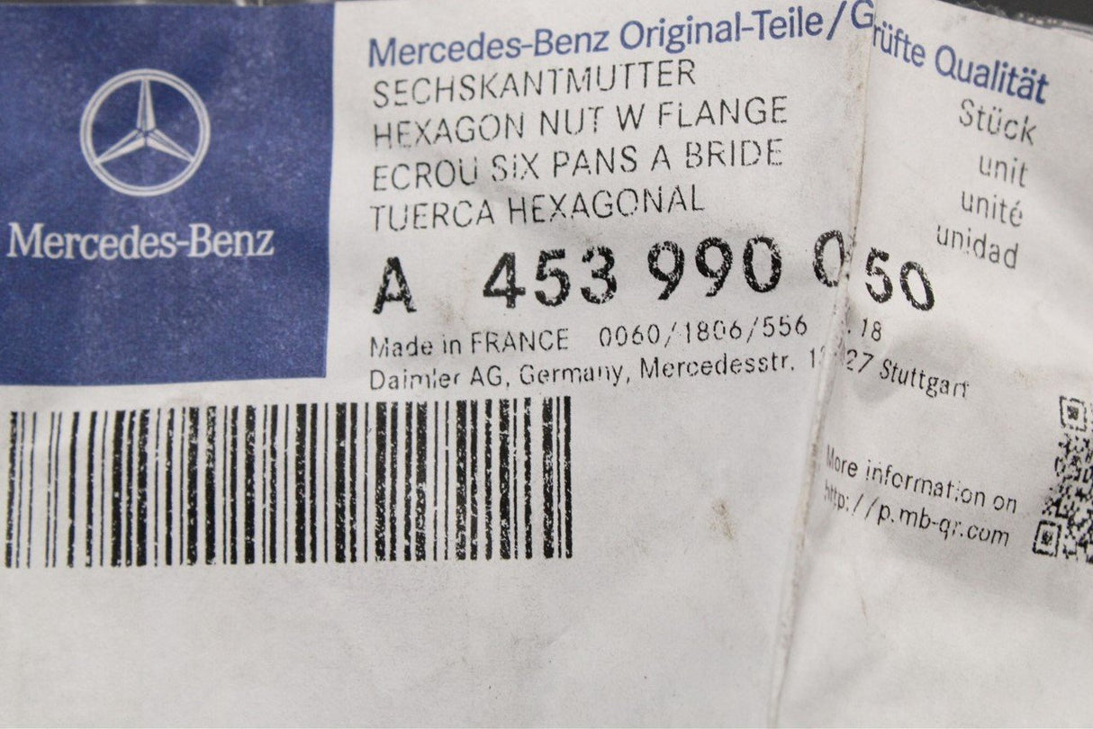 Mercedes-Benz hexagon nut with flange A4539900050