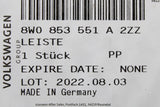 Audi A4 B9 2016-on rear bumper insert trim (chrome) 8W0853551A 2ZZ