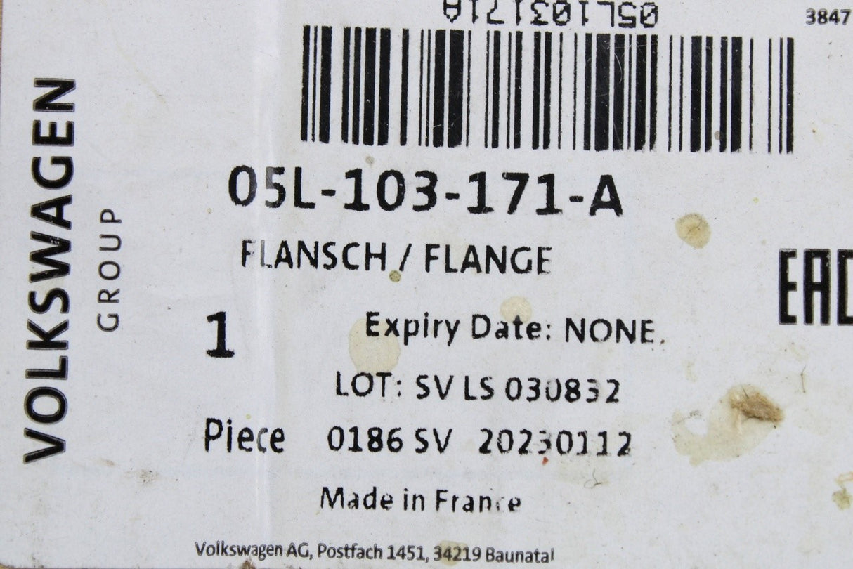 VW Audi Skoda SEAT 2.0 TDI rear crankshaft oil seal 05L103171A