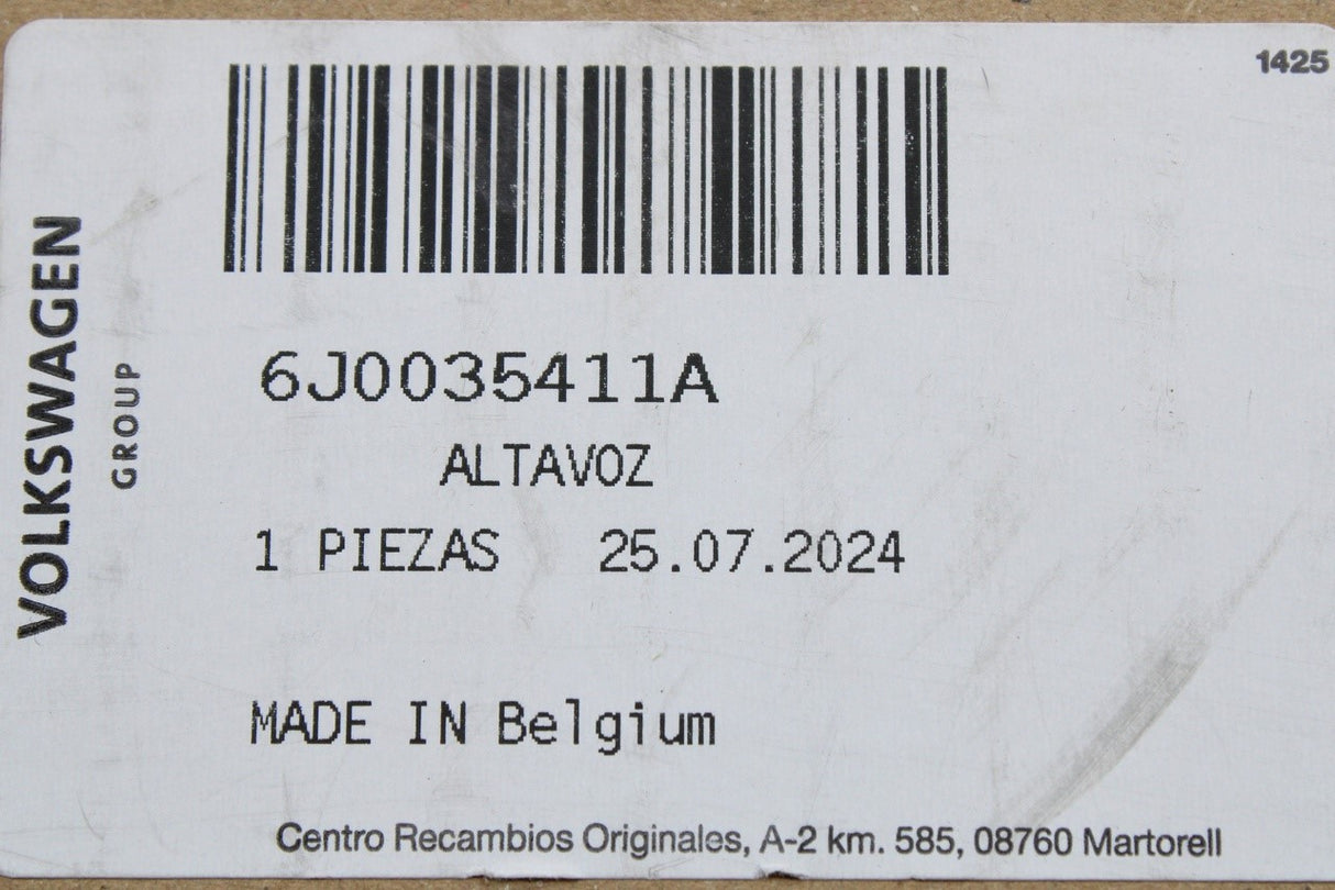 SEAT Ibiza 2009-2017 rear door speaker (4 door) 6J0035411A