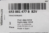 VW Polo 6R 6C 2010-2018 seat back rest trim (left) 6R3881477B 82V